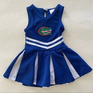EUC Newborn Florida Gator Cheerleader Outfit